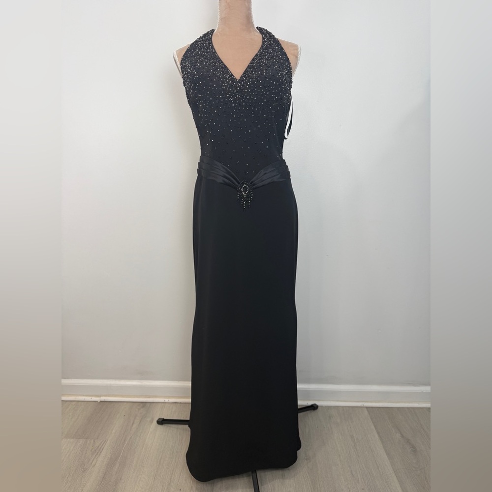 Jovani Black Beaded Prom Dress